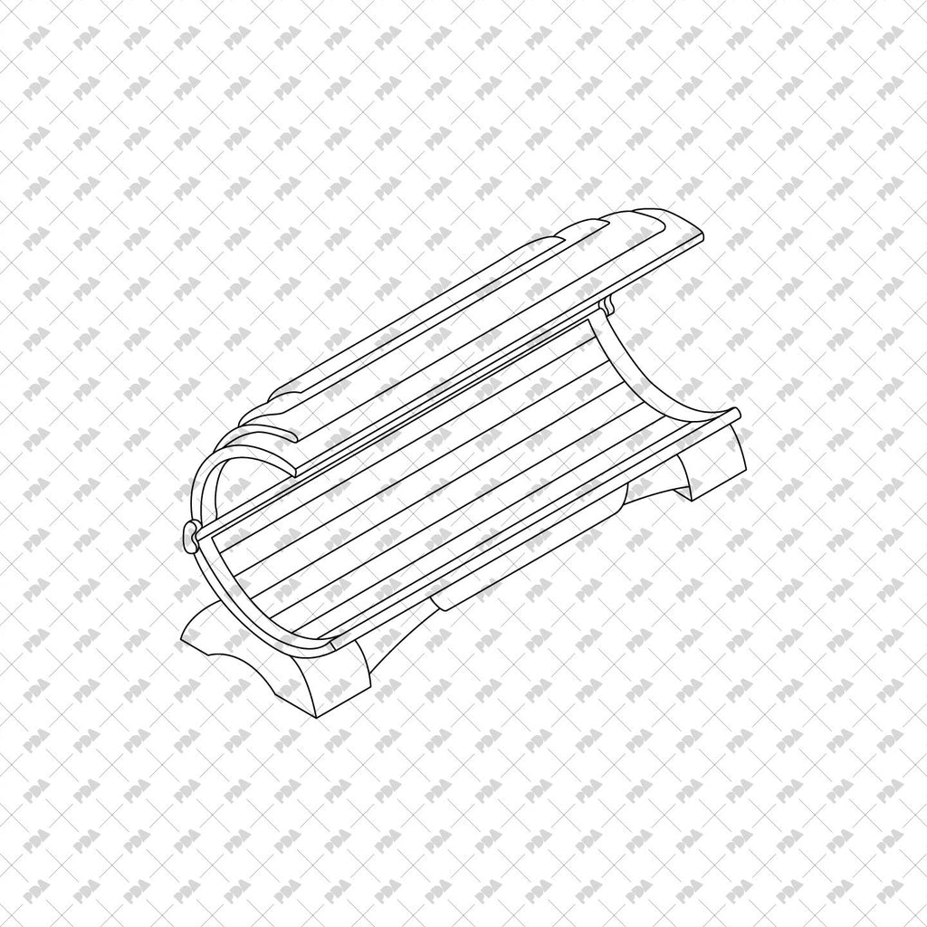 CAD, Vector Isometric Swimming Pool, Wellness and Spa Furniture Post Digital Architecture