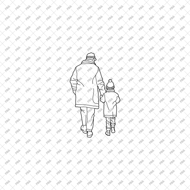 CAD, Vector Winter Couples Set - Post Digital Architecture — Free and Affordable Resources for Architects