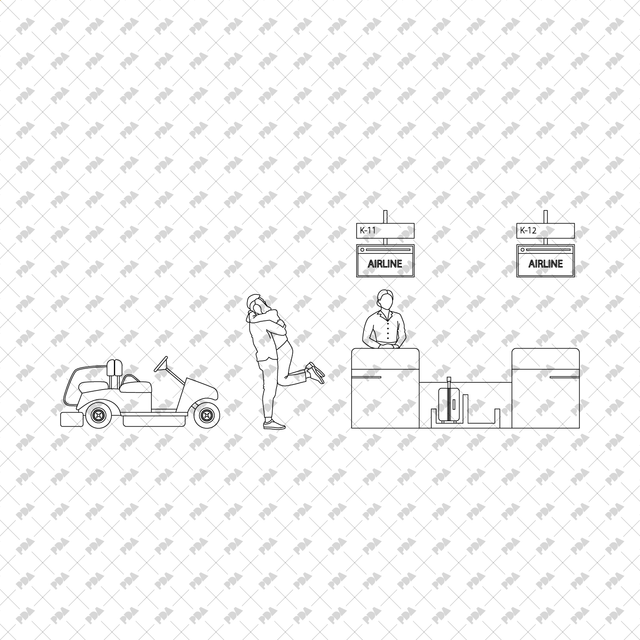 CAD, Vector Airport Design Multi Pack (Top & Side View) - Post Digital Architecture — Free and Affordable Resources for Architects