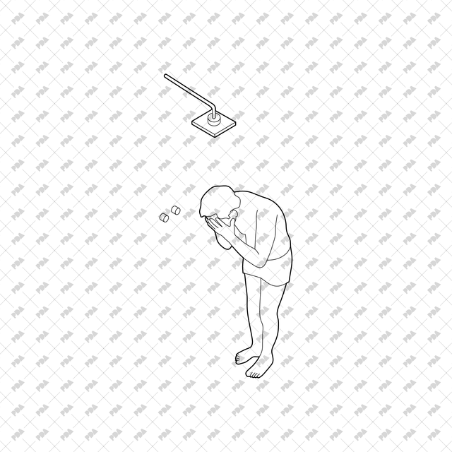CAD, Vector, PNG Isometric View Shower Users - Post Digital Architecture — Free and Affordable Resources for Architects