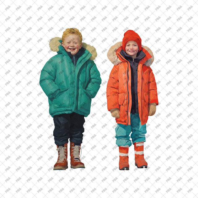 PNG Post Digital Collage Winter People Set - Post Digital Architecture — Free and Affordable Resources for Architects