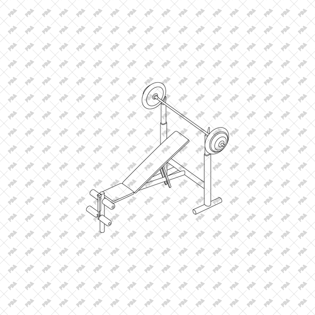 CAD, Vector Isometric Home Gym Set - Post Digital Architecture — Free and Affordable Resources for Architects