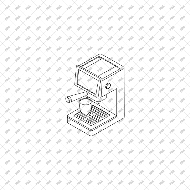 CAD, Vector Isometric Kitchen Appliances Set - Post Digital Architecture — Free and Affordable Resources for Architects