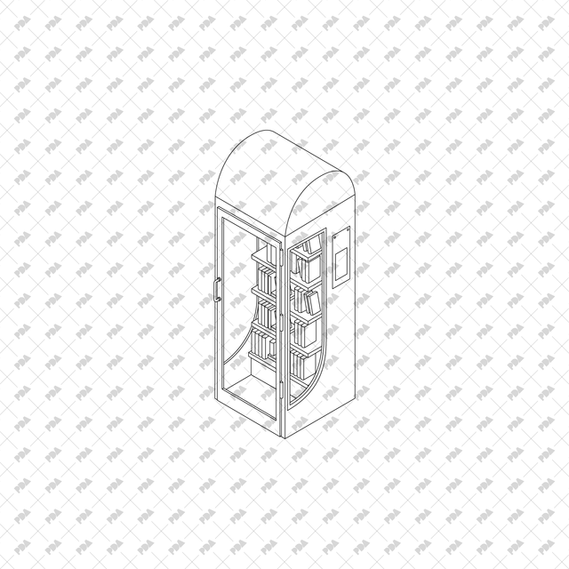 CAD, Vector, PNG Isometric Street Little Libraries and Sports Equipment Set - Post Digital Architecture — Free and Affordable Resources for Architects