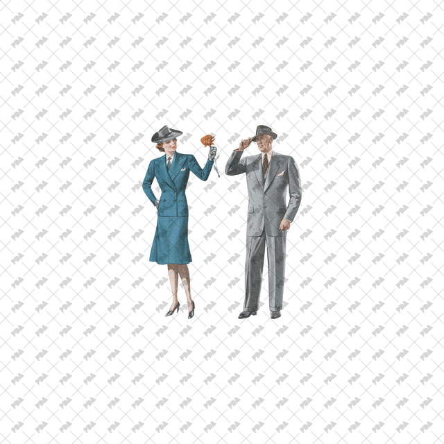 PNG Vintage Fashion Characters - Post Digital Architecture — Free and Affordable Resources for Architects