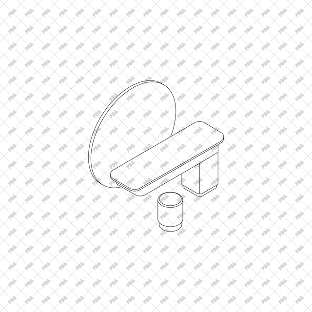 CAD, Vector Isometric Hotel Room Furniture - Post Digital Architecture — Free and Affordable Resources for Architects