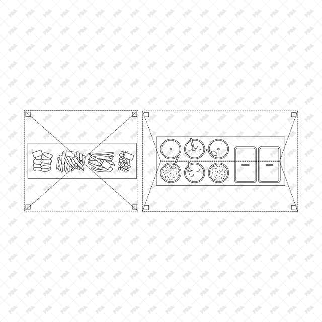 CAD, Vector All You Need for a Farmers' Market Design (Top view) - Post Digital Architecture — Free and Affordable Resources for Architects