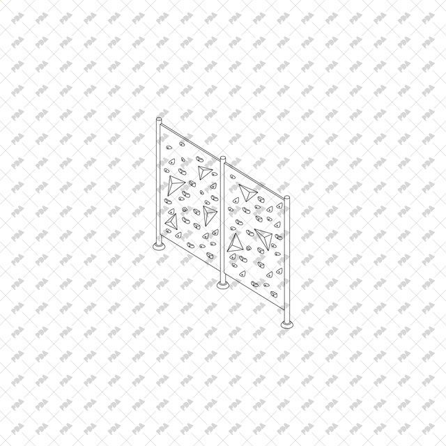 CAD, Vector Isometric Parkour and Climbing Equipment Set - Post Digital Architecture — Free and Affordable Resources for Architects