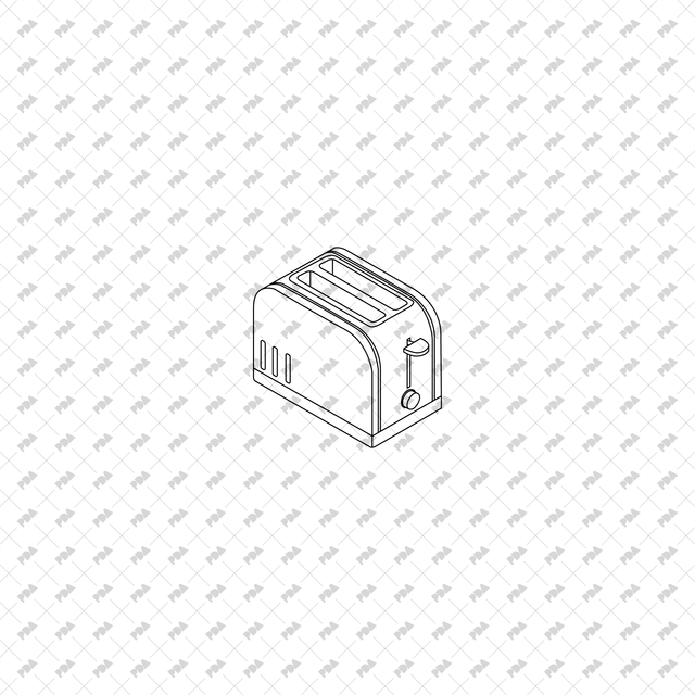 CAD, Vector Isometric Kitchen Appliances Set - Post Digital Architecture — Free and Affordable Resources for Architects