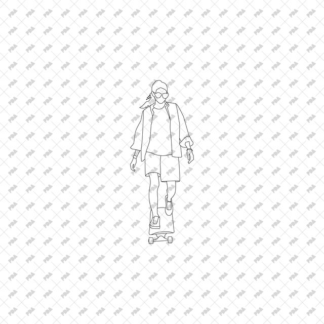 CAD, Vector Pedestrians Set - Post Digital Architecture — Free and Affordable Resources for Architects