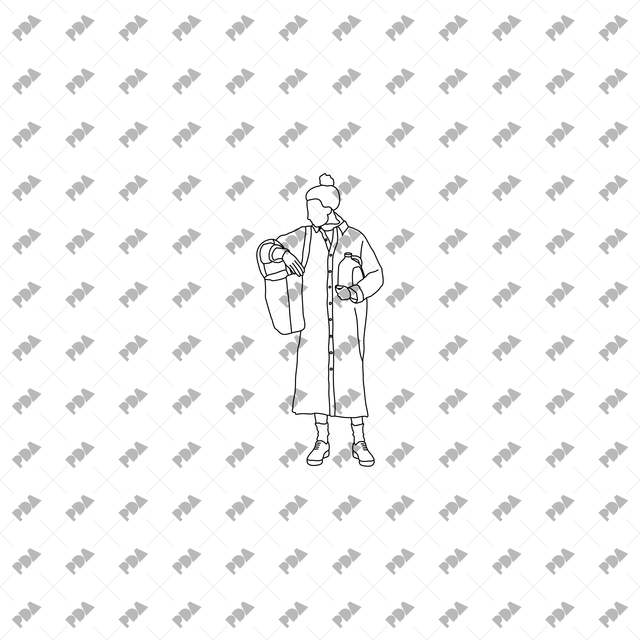CAD, Vector Characters in Supermarket Set - Post Digital Architecture — Free and Affordable Resources for Architects
