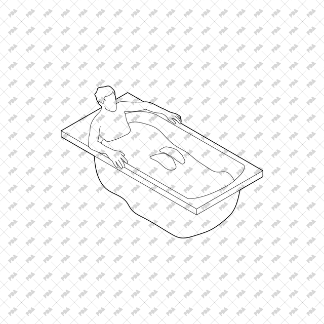 CAD, Vector, PNG Isometric View Shower Users - Post Digital Architecture — Free and Affordable Resources for Architects