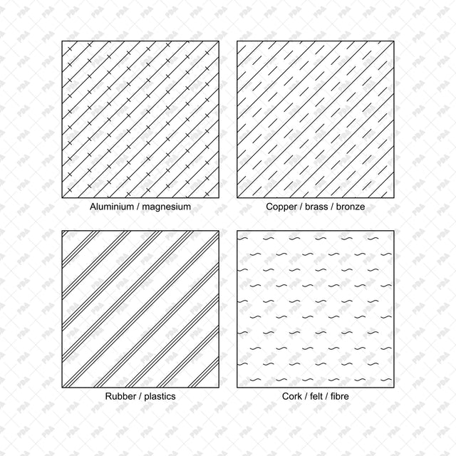 Illustrator Pattern Library - Symbolic Material Hatches - Post Digital Architecture — Free and Affordable Resources for Architects