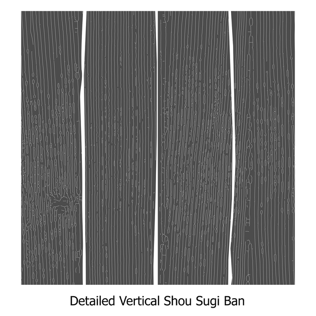 Illustrator Pattern Library - Shou Sugi Ban (Charred Wood Panels) - Post Digital Architecture — Free and Affordable Resources for Architects