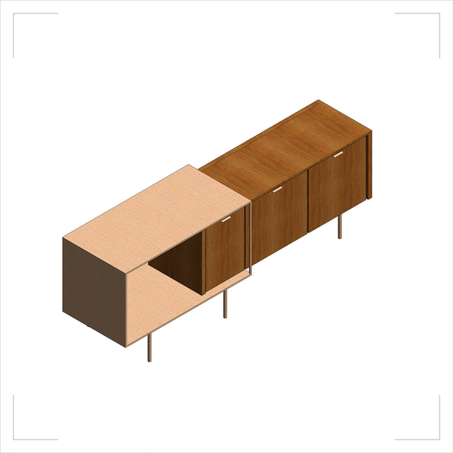 Revit Family - Sideboards, Drawers and TV Consoles - Post Digital Architecture — Free and Affordable Resources for Architects