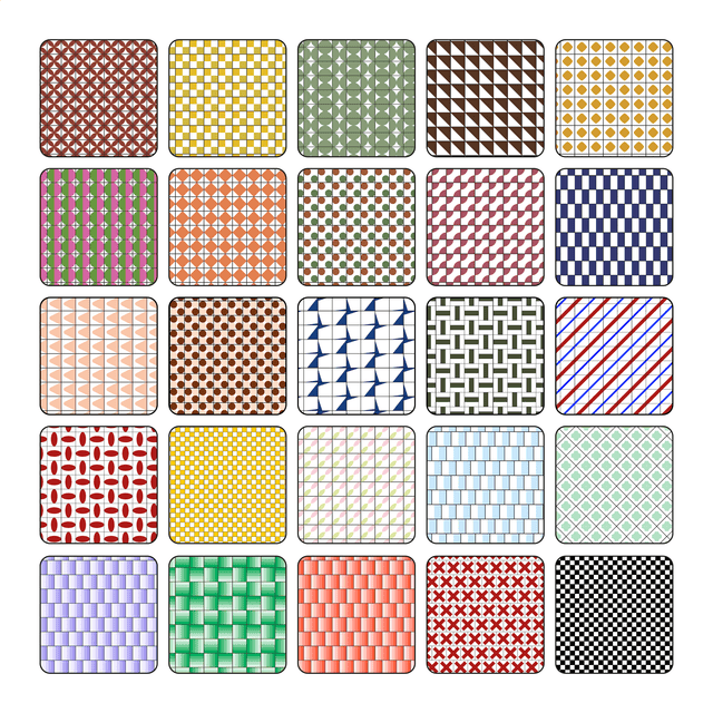 Illustrator Pattern Library - Color Tiles - Post Digital Architecture — Free and Affordable Resources for Architects