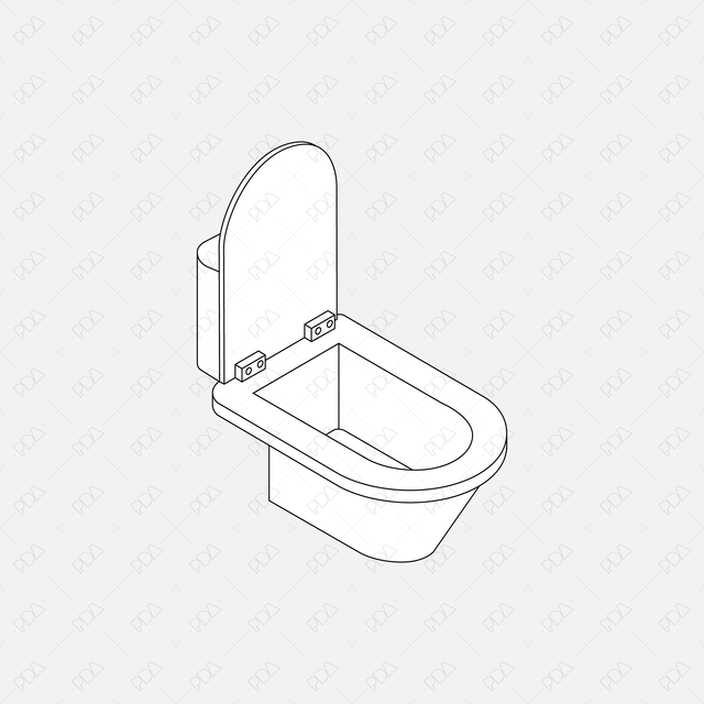 CAD, Vector Isometric Bathroom Furniture and Accessories Set - Post Digital Architecture — Free and Affordable Resources for Architects