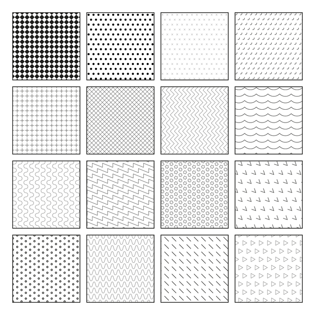Illustrator Pattern Library - Hatches - Post Digital Architecture — Free and Affordable Resources for Architects