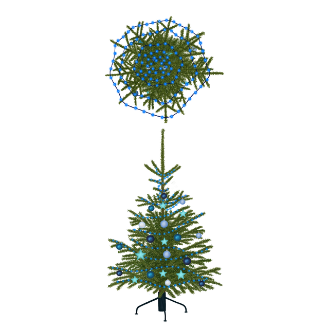 Indoor Winter Holidays Trees (Top and front views) - Post Digital Architecture — Free and Affordable Resources for Architects