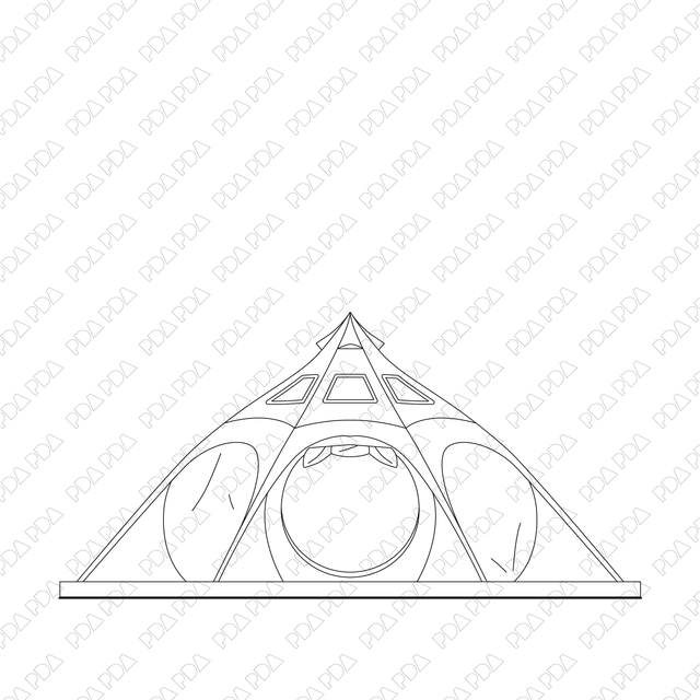 Camping Set (Front view and side view) - Post Digital Architecture — Free and Affordable Resources for Architects
