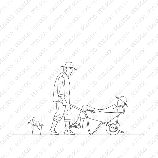Gardening Multi - Pack (Front and side view) - Post Digital Architecture — Free and Affordable Resources for Architects