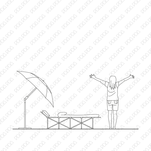Camping Set (Front view and side view) - Post Digital Architecture — Free and Affordable Resources for Architects
