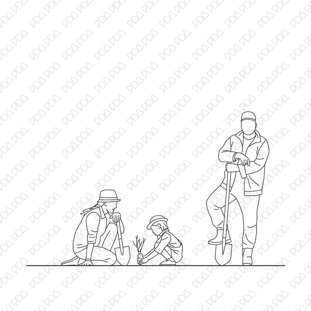 Gardening Multi - Pack (Front and side view) - Post Digital Architecture — Free and Affordable Resources for Architects
