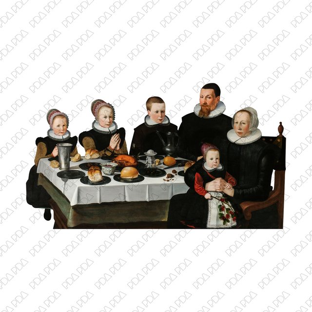 Artcutout Scenes - Groups: Family Dinner (PNG) - Post Digital Architecture — Free and Affordable Resources for Architects