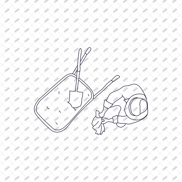 CAD, Vector Gardening, Farming, Agriculture in Top View Set - Post Digital Architecture — Free and Affordable Resources for Architects