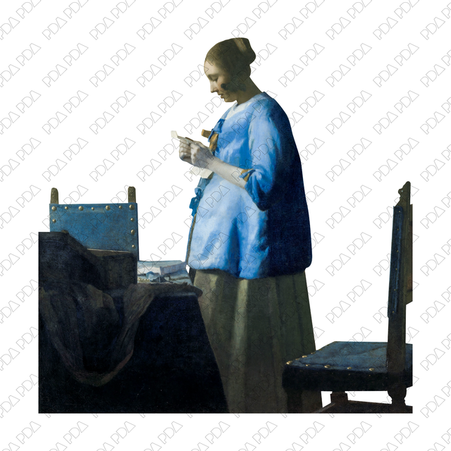 Artcutouts Singles: Woman Reading a Letter - Post Digital Architecture — Free and Affordable Resources for Architects