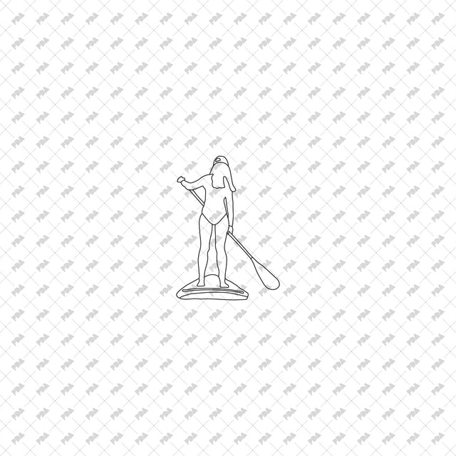 CAD, Vector People Doing Water Sports (Top and side view) - Post Digital Architecture — Free and Affordable Resources for Architects
