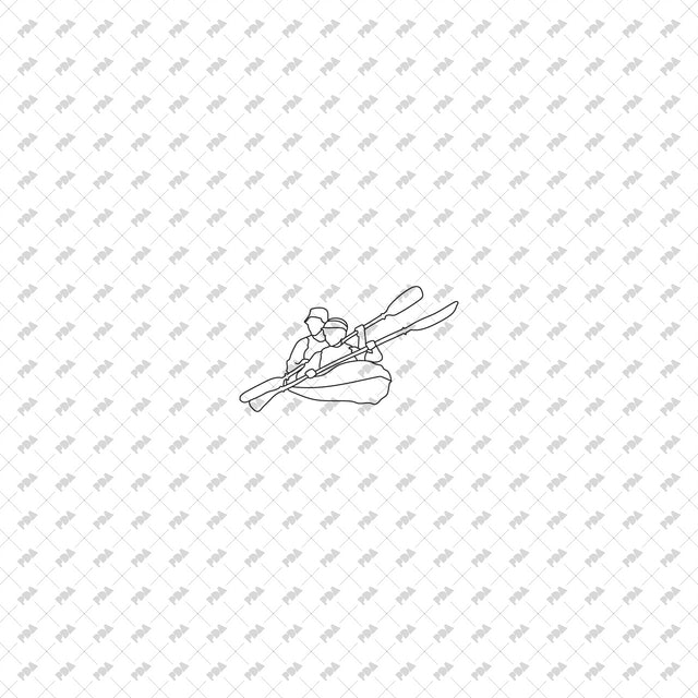 CAD, Vector People Doing Water Sports (Top and side view) - Post Digital Architecture — Free and Affordable Resources for Architects