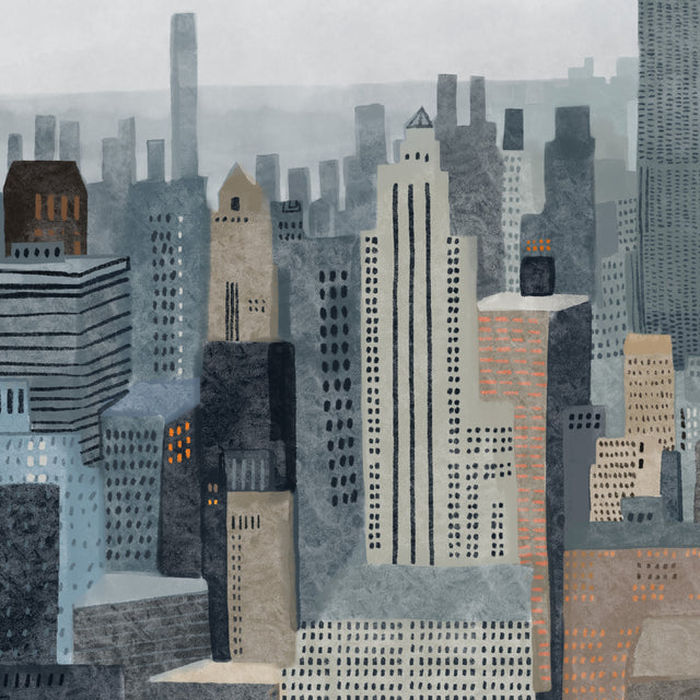 Hand Drawn NYC Skyscrapers Printable Poster - Post Digital Architecture — Free and Affordable Resources for Architects