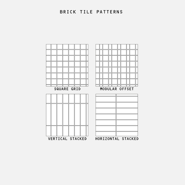 Illustrator Pattern Library - Brick Tile Patterns Multi-Pack - Post Digital Architecture — Free and Affordable Resources for Architects
