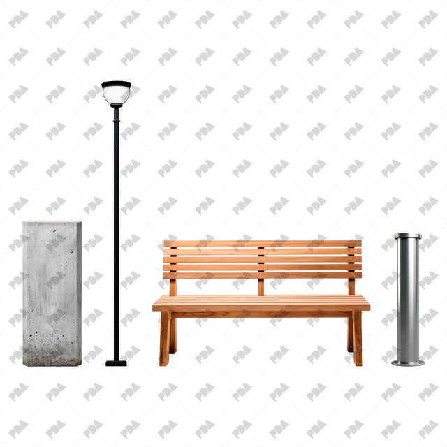 PNG Urban Street Furniture - Post Digital Architecture — Free and Affordable Resources for Architects