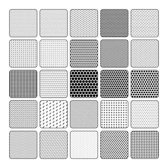 Illustrator Pattern Library - Dots Patterns - Post Digital Architecture — Free and Affordable Resources for Architects