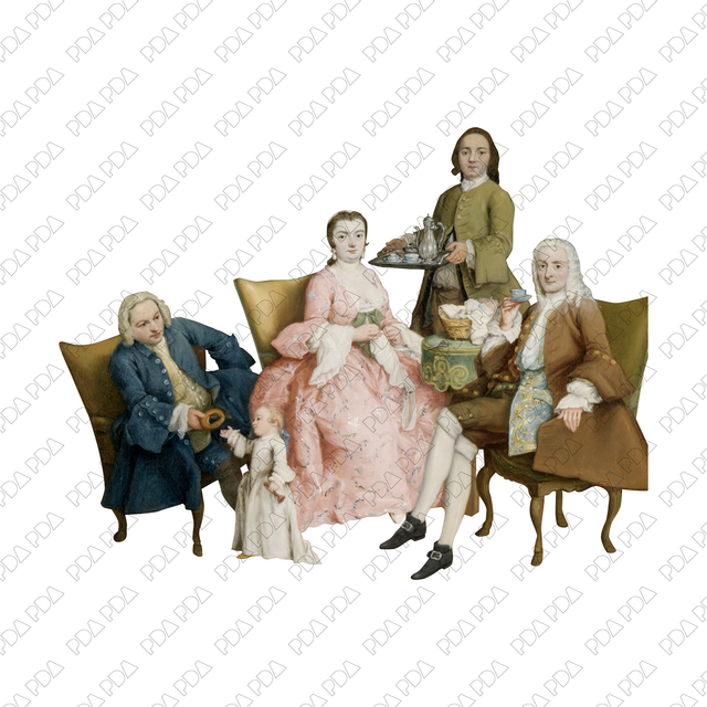 Artcutout Scenes - Groups: Tea Break (Free PNG) - Post Digital Architecture — Free and Affordable Resources for Architects