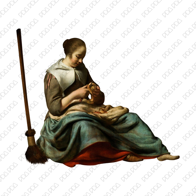 Artcutouts Singles: Lady Peeling an Apple (PNG) - Post Digital Architecture — Free and Affordable Resources for Architects