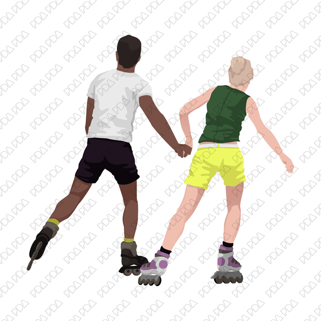 Vector Roller Skaters Set (+PNGs) - Post Digital Architecture — Free and Affordable Resources for Architects