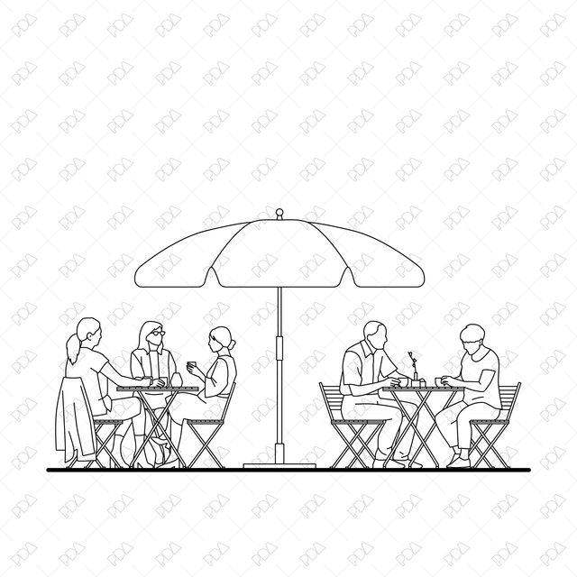 CAD, Vector All You Need for Café/ Coffee Shop Design Multi Pack (Side, Top Views) - Post Digital Architecture — Free and Affordable Resources for Architects