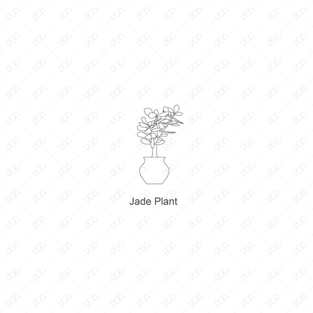 CAD, Vector Indoor Plants Set (Front view) - Post Digital Architecture — Free and Affordable Resources for Architects