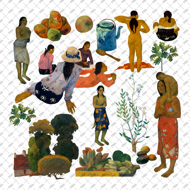 PNG Paul Gauguin Cutouts Set - Post Digital Architecture — Free and Affordable Resources for Architects