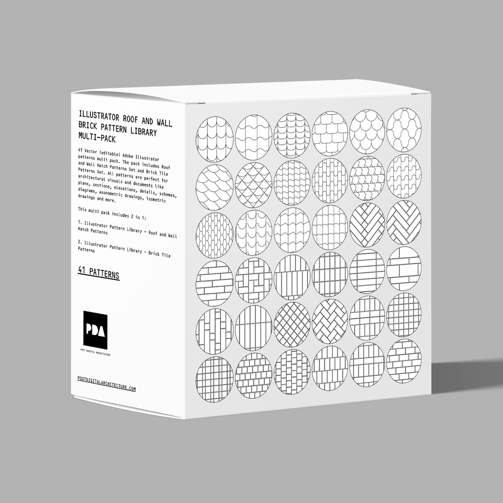 Illustrator and Wall Pattern Library Multi-Pack (Recommended) | Post Digital Architecture