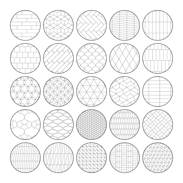 Illustrator Pattern Library - Tiles - Post Digital Architecture — Free and Affordable Resources for Architects