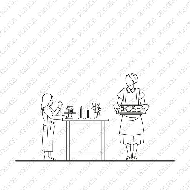 Christmas Set (Front and side view) - Post Digital Architecture — Free and Affordable Resources for Architects