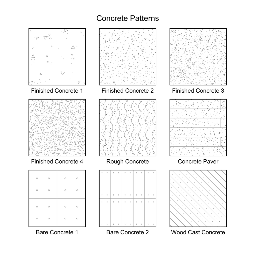 Riempimenti vettoriali ArchiCAD - Motivi in cemento