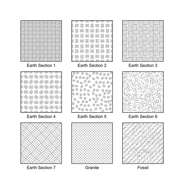 ArchiCAD Vector Fills - Earth Patterns