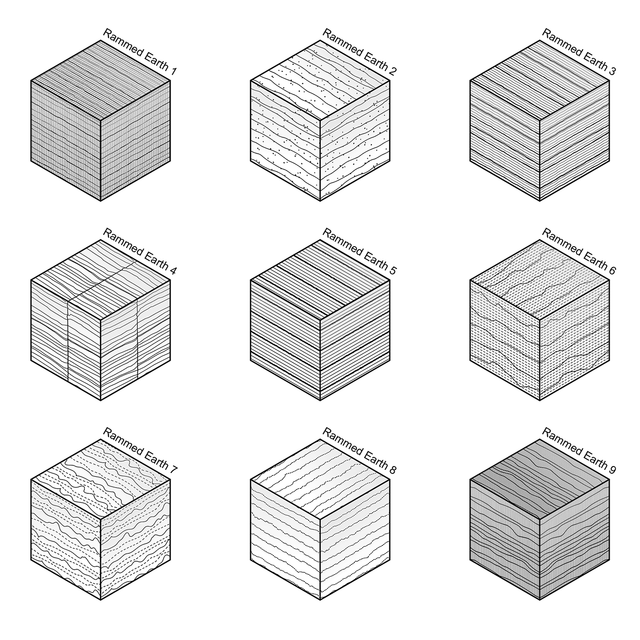 ArchiCAD Rammed Earth Vector Fills (Patterns) - Post Digital Architecture — Free and Affordable Resources for Architects