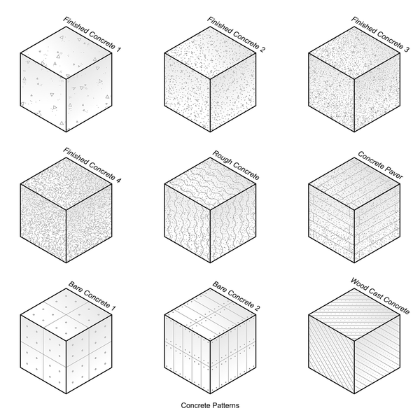 ArchiCAD Concrete Vector Fills (Patterns)