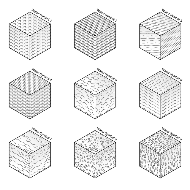 ArchiCAD Water Surface Vector Fills (Patterns) - Post Digital Architecture — Free and Affordable Resources for Architects